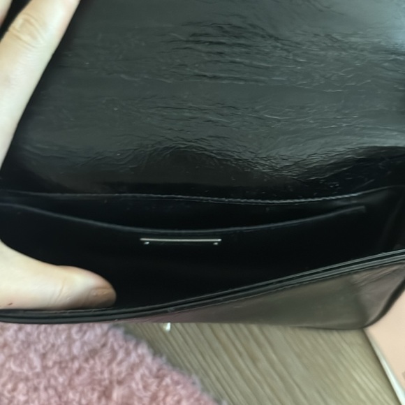 like new miu miu black pattina matelasse patent leather bag - Picture 6 of 8